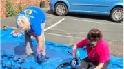 Blue Shoe Exhibition in Blackpool Highlights Domestic Abuse Suicides