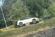 Car Stranded on Rocks Near Cannock: 'You Can't Park There Mate'