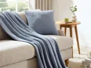 Dusk Shoppers Save £25 on 'Absolutely Gorgeous' Dusty Blue Throw in Summer Sale