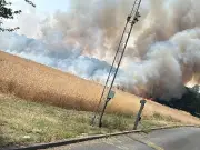 Large crop fire in Wombourne prompts 'avoid area' warning to residents