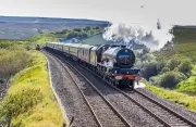Luxury Train Departs Birmingham for King's Sandringham Flower Show