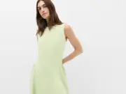 Marks & Spencer's Pistachio Denim Maxi Dress Earns 4.4 Star Rating at £45