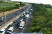 Multi-Vehicle Crash on M5 in West Midlands Halts Traffic