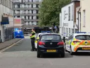Police Incident in Wolverhampton: Blue Tent Erected, Road Cordoned Off