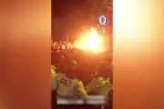 Police Officer Set on Fire During Aston Villa vs Legia Warsaw Violence