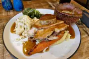 Staffordshire Pub Famous for Giant Yorkshire Puddings with Sunday Lunch