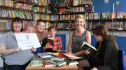 Wem school library gets new books thanks to Scrivens community pledge