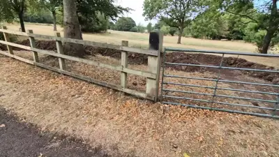 Birmingham council digs trenches in park to deter travellers