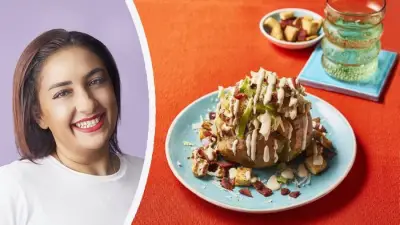 Chicken Caesar Jacket Potato Recipe from Super Home Cook Author