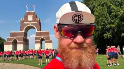 Hinckley Fundraiser Cycles Penny Farthing 200 Miles for Veterans
