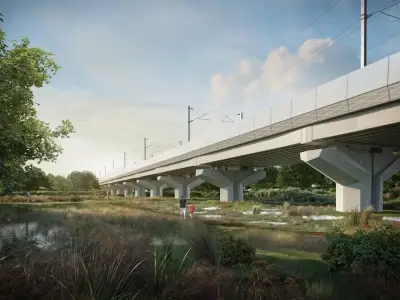 HS2 Solihull Interchange viaducts complete as A38 slip road delayed