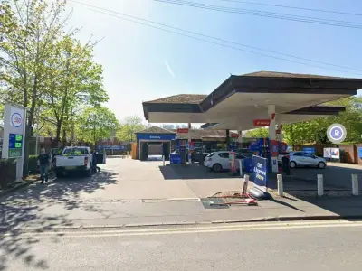 Knowle Esso petrol station ad display approved by government inspector