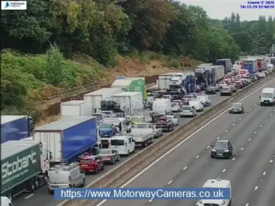 M6 tragedy: Driver dies in crash involving car and three lorries