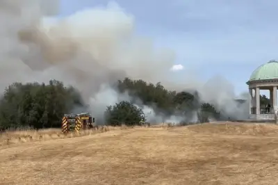 Major Barr Beacon Grassland Fire Sends Smoke Across West Midlands
