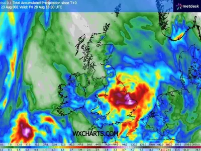Midlands braced for heavy rain as Spanish plume brings 90mm downpours