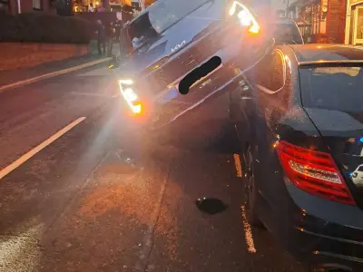 Police joke about '3D parallel parking' after Broseley crash