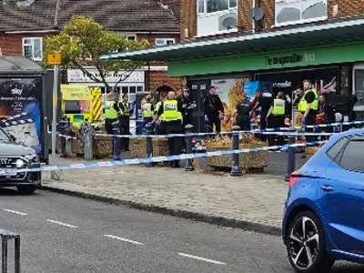 Quinton Road West closed after man seriously injured as air ambulance lands