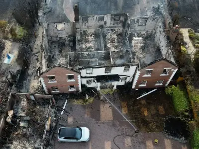 Stourbridge wildfire aftermath: homes destroyed in pictures