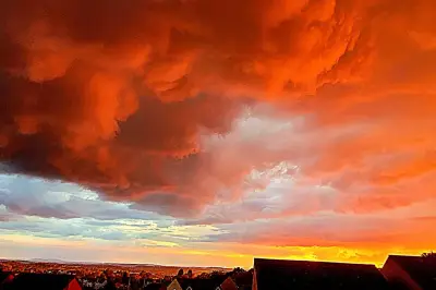 Stunning West Midlands skies captured before heavy rain hits