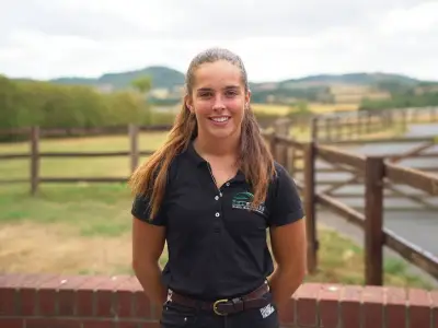 Warwickshire jockey Hope Regan, 20, celebrates first professional win