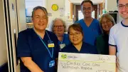 Couple's four-race challenge raises £1,465 for Withybush cardiac unit