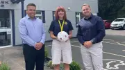 Dorset Firm Wins Signed Ball After Charity Keepy Uppy Challenge