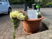 Floral Tribute Left at Sutton Coldfield Stabbing Scene as Probe Continues