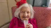 Former ballroom dancer celebrates 100th birthday at Nottinghamshire care home