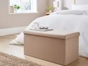 Homeowners rush to buy Dunelm's £20 Faux Linen Ottoman in 10 colours