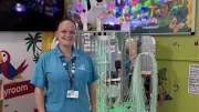 Hospital worker born at 2lb supports sick children with play