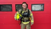 Inverness Firefighter Runs Marathon in Full Gear for Charity
