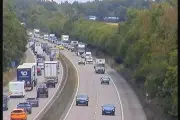 M54 Closed After Crash: Major Delays Westbound