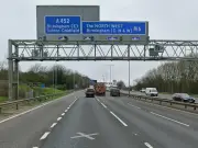 M6 northbound closed near Birmingham due to off-network fire smoke