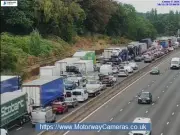M6 tragedy: Driver dies in crash involving car and three lorries