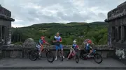 Powys family's unicycle challenge raises funds for Wales Air Ambulance