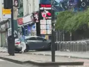 Three Injured as Car Mounts Pavement in Bristol Street Arrest Made