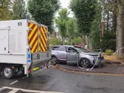 Three rushed to hospital after two-car crash in Solihull