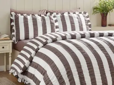 Dunelm's £24 no-iron duvet cover now in chocolate and plum shades