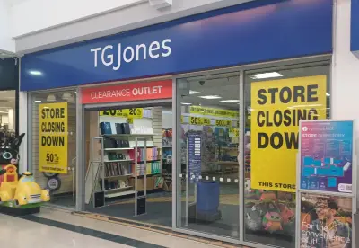 TG Jones in Stourbridge Ryemarket to Close by January 2027