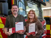 Couple honoured for rescuing elderly pair from Branston house fire