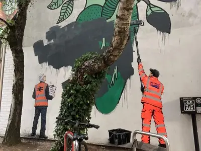 Genius 'Network Fail' mural mocks Network Rail's Digbeth demolition plan