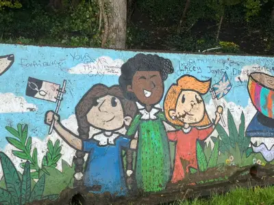 Gornal park jubilee mural vandalised in graffiti attack