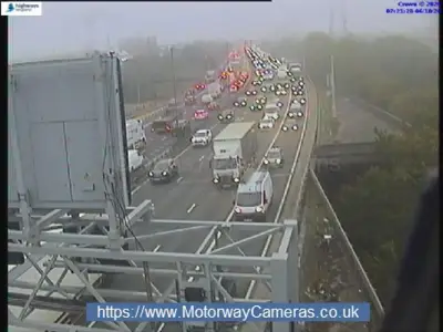 M6 lorry fire causes gridlock and long delays near Birmingham