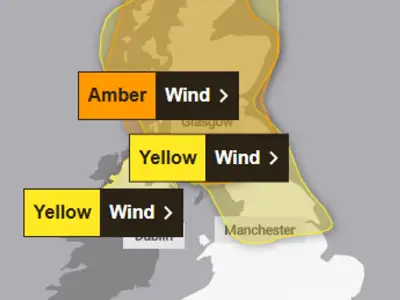 Storm Boelo: 80mph winds and amber warnings as UK braces for weekend chaos